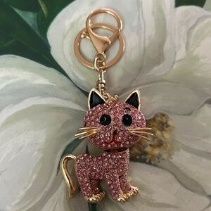 Sparkly Kitty Bag Charm/Keychain